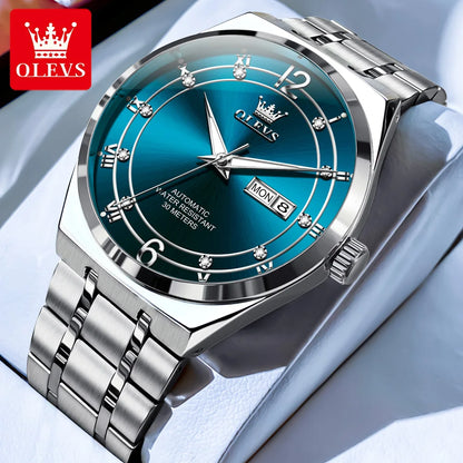 OLEVS 7068 Luminous, Sport Date Dual Calendar Automatic Watch - OLEVS