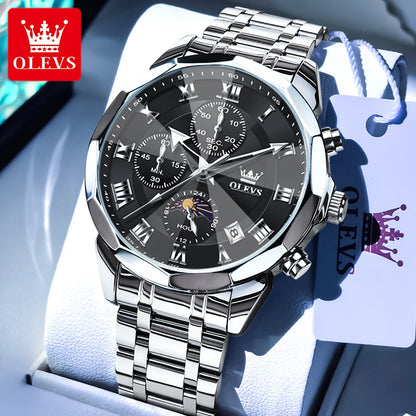OLEVS 3675 Chronograph Rhombus Mirror - OLEVS