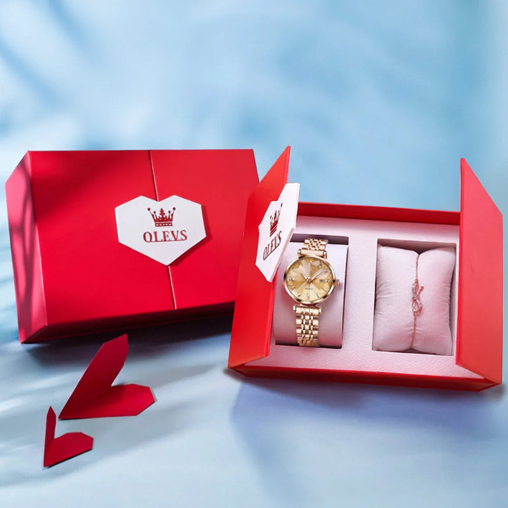 OLEVS 5536 Diamond Quartz Women's Watch - OLEVS