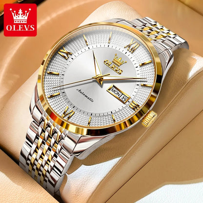 OLEVS 6657 Original Mechanical Day-Date Men's Watch OLEVS