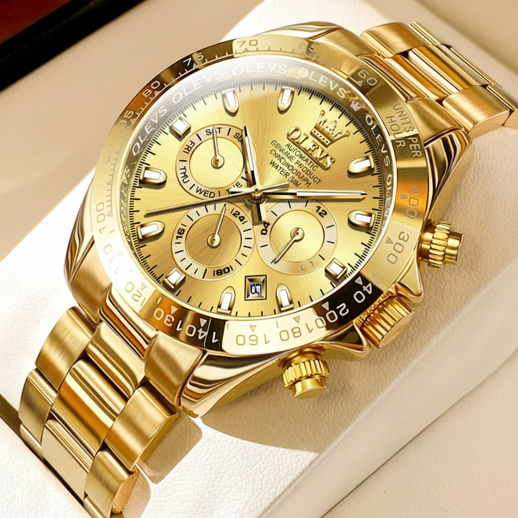 OLEVS 6638 Men's Automatic Mechanical Stainless Steel Watch OLEVS