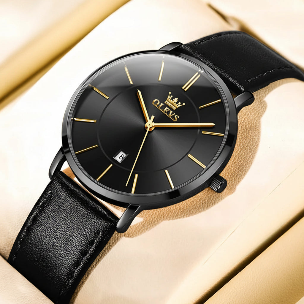 OLEVS 5869 Leather Strap - OLEVS