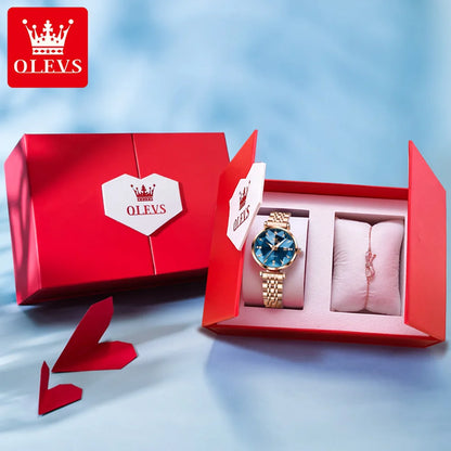 OLEVS 5536 Diamond Quartz Women's Watch - OLEVS