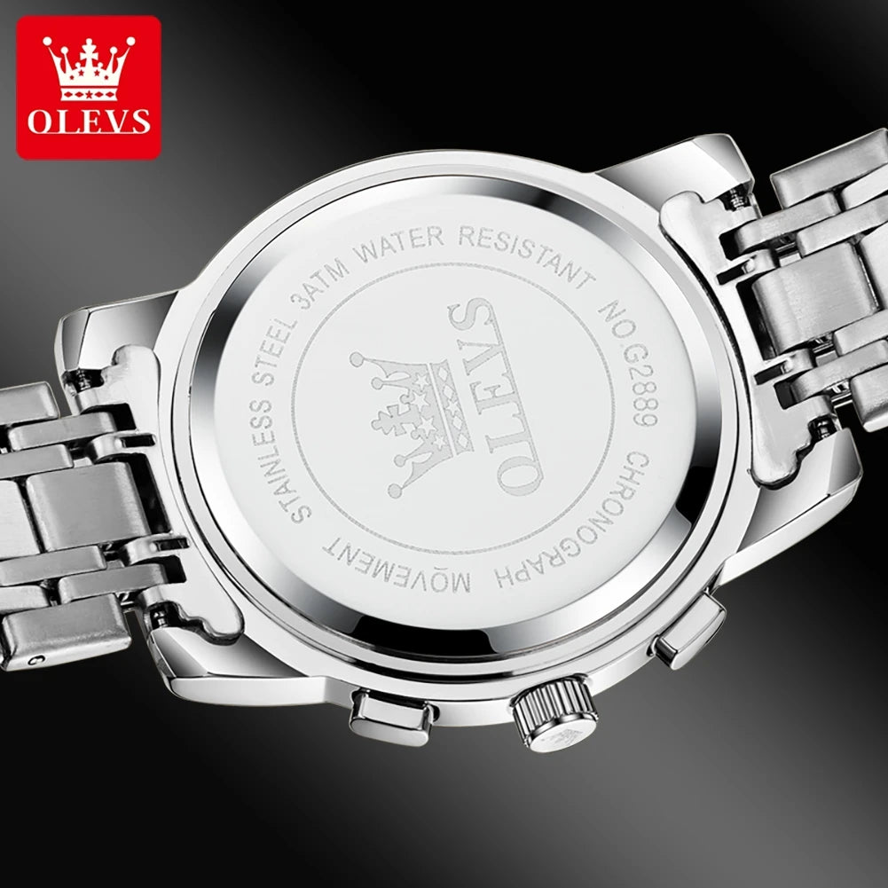 OLEVS 2889 Moon Phase Chronograph Luxury Watch - OLEVS