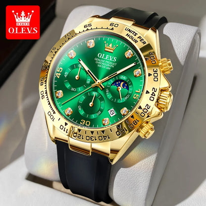 OLEVS 2875 Silicone Sports Luminous +Quartz Watch - OLEVS