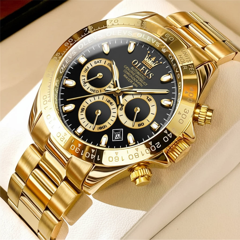 OLEVS 6638 Men's Automatic Mechanical Stainless Steel Watch OLEVS
