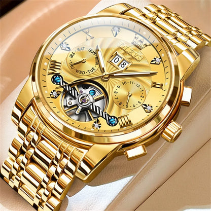 OLEVS 9910 Tourbillon Automatic Watch - OLEVS