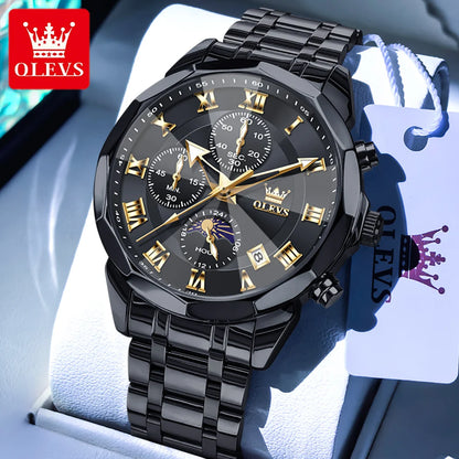 OLEVS 3675 Chronograph Rhombus Mirror - OLEVS
