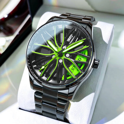 OLEVS 9937Wheel Sport Car Rim Man Watch High Quartz Watch - OLEVS