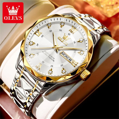 OLEVS 5609 Mens Watch Original Quartz - OLEVS