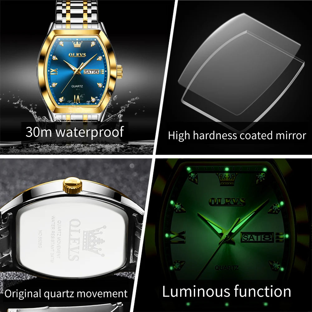 OLEVS 5528 Stainless Steel Watch - OLEVS