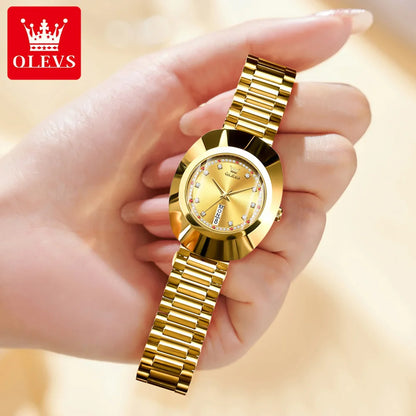 OLEVS 7017 Women's Luxury Diamond Accents Quartz Watch - OLEVS