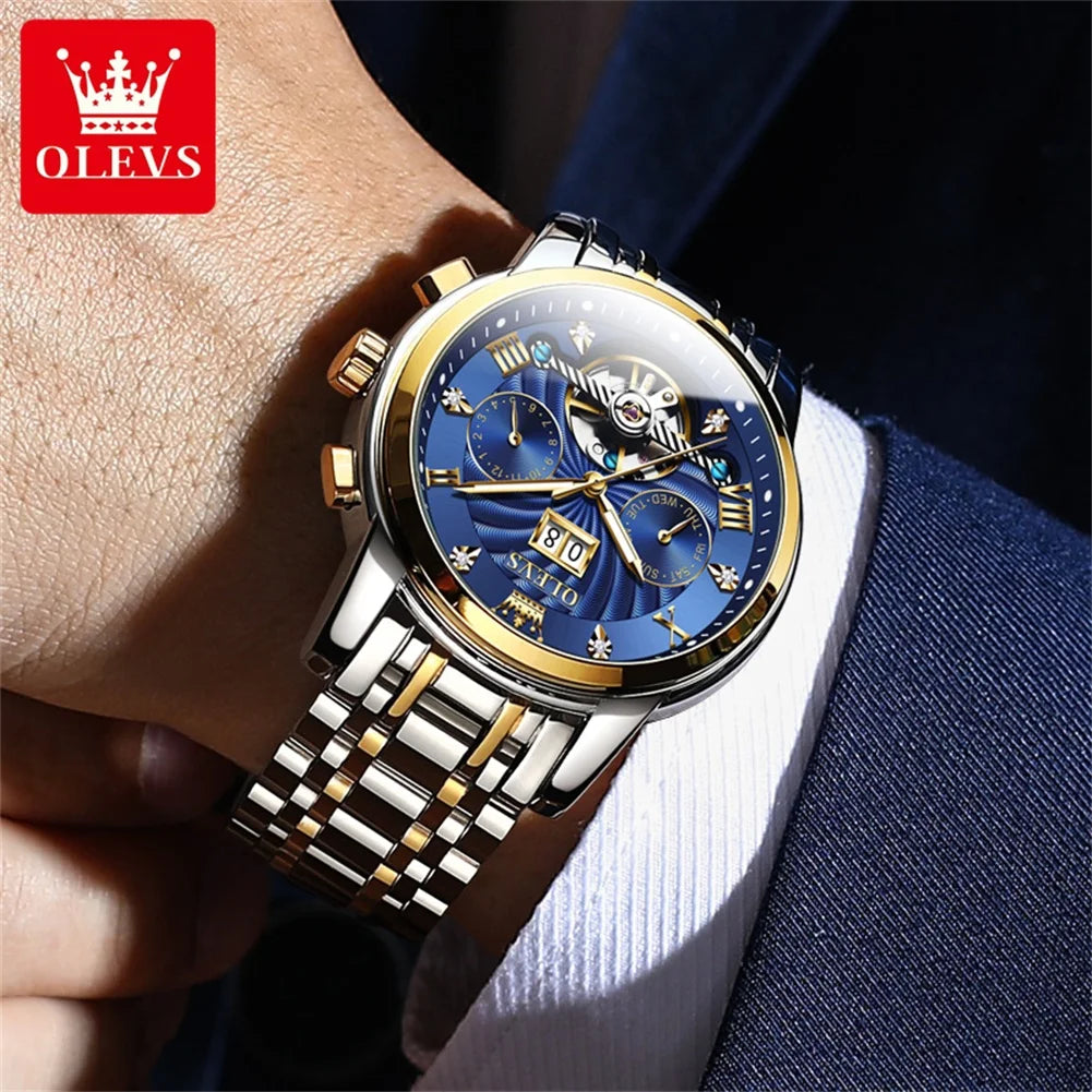 OLEVS 9910 Tourbillon Automatic Watch - OLEVS