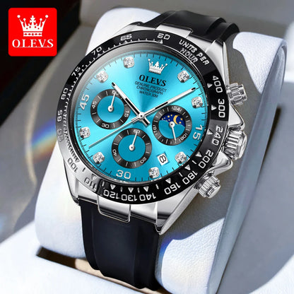 OLEVS 2875 Silicone Sports Luminous +Quartz Watch - OLEVS