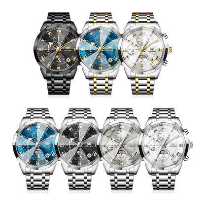 OLEVS 3675 Chronograph Rhombus Mirror - OLEVS