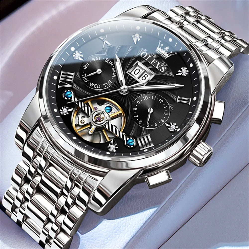 OLEVS 9910 Tourbillon Automatic Watch - OLEVS