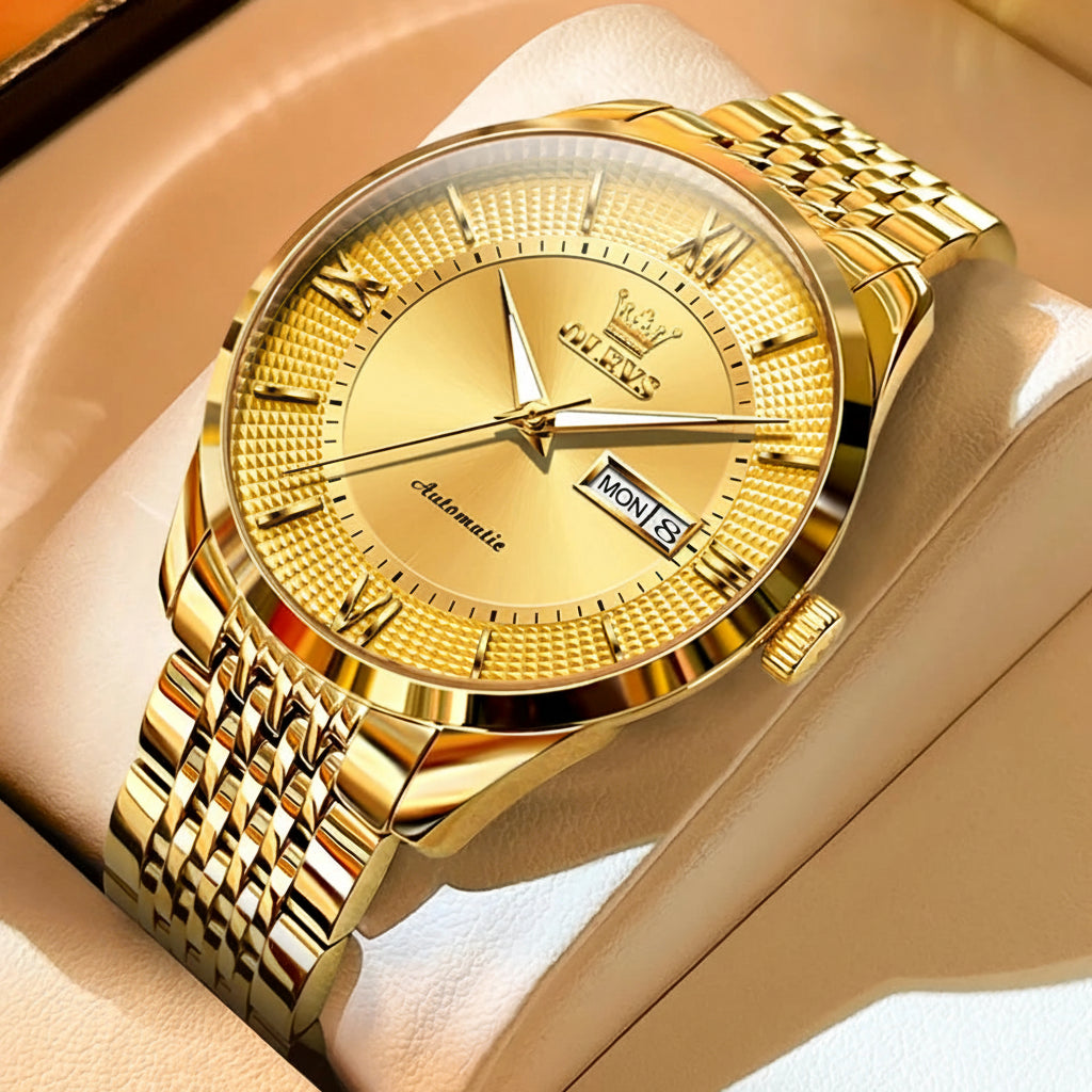 OLEVS 6657 Original Mechanical Day-Date Men's Watch OLEVS