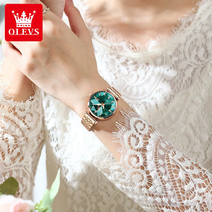OLEVS 5536 Diamond Quartz Women's Watch - OLEVS