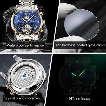 OLEVS 9910 Tourbillon Automatic Watch - OLEVS