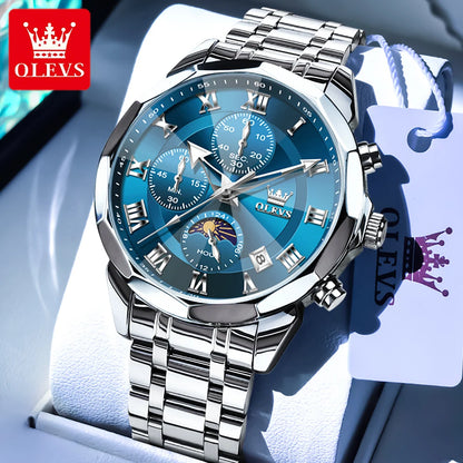 OLEVS 3675 Chronograph Rhombus Mirror - OLEVS