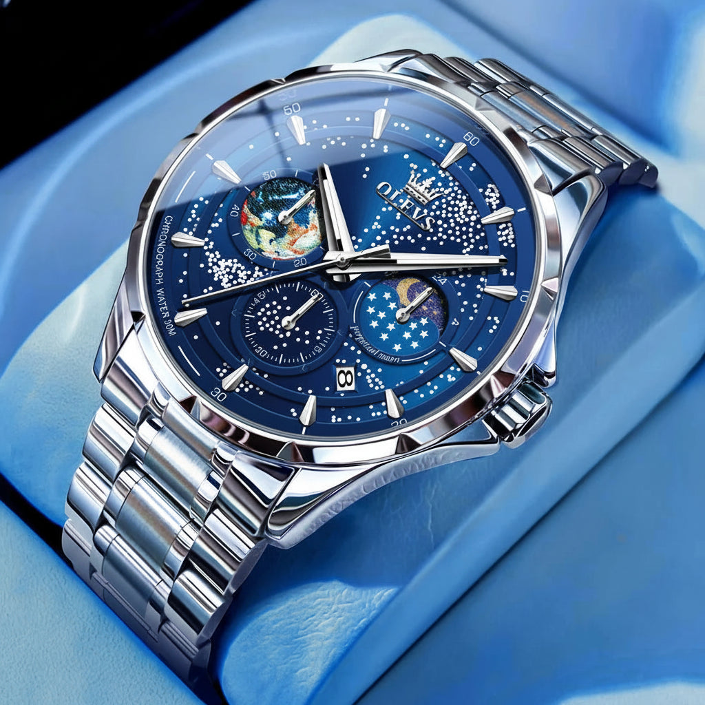 OELVS 5538 Chronograph Starry Sky - OLEVS