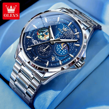 OELVS 5538 Chronograph Starry Sky - OLEVS