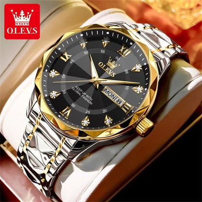 OLEVS 5609 Mens Watch Original Quartz - OLEVS
