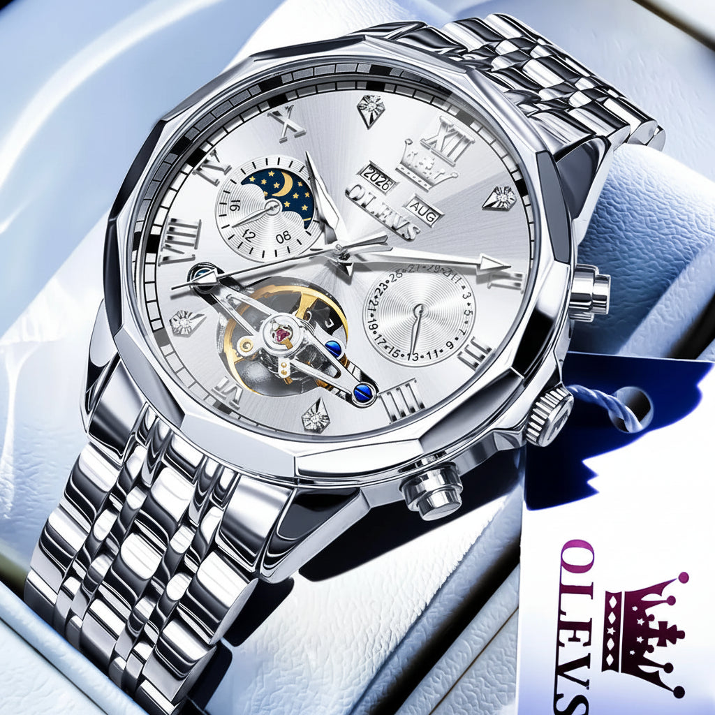 OLEVS 6620 Moon Phase Automatic Watch