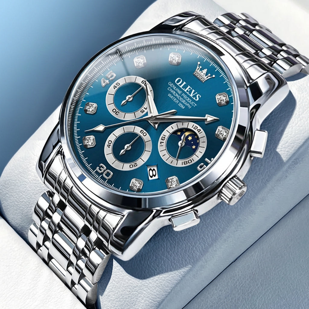 OLEVS 2889 Moon Phase Watch