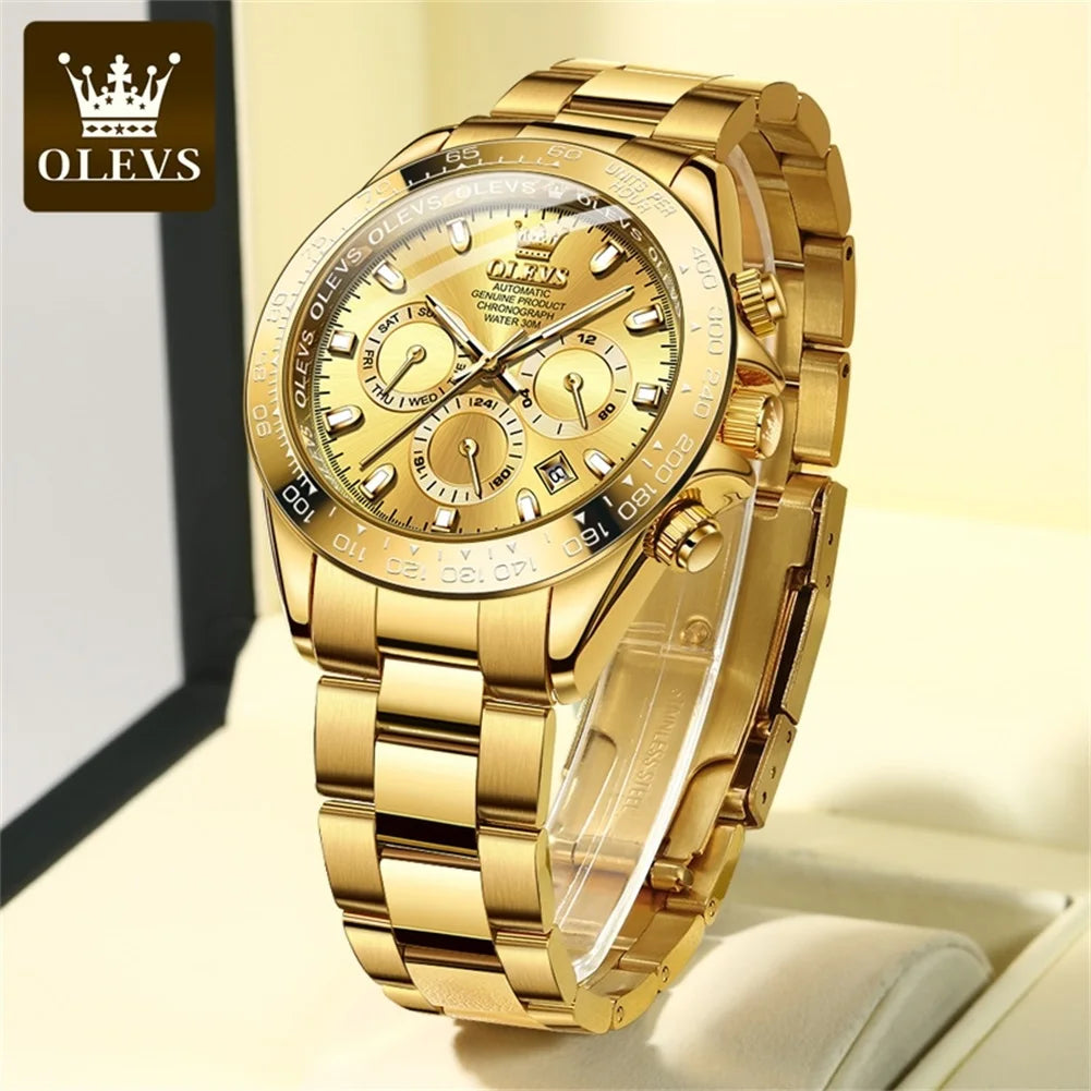 OLEVS 6638 Men's Automatic Mechanical Stainless Steel Watch OLEVS