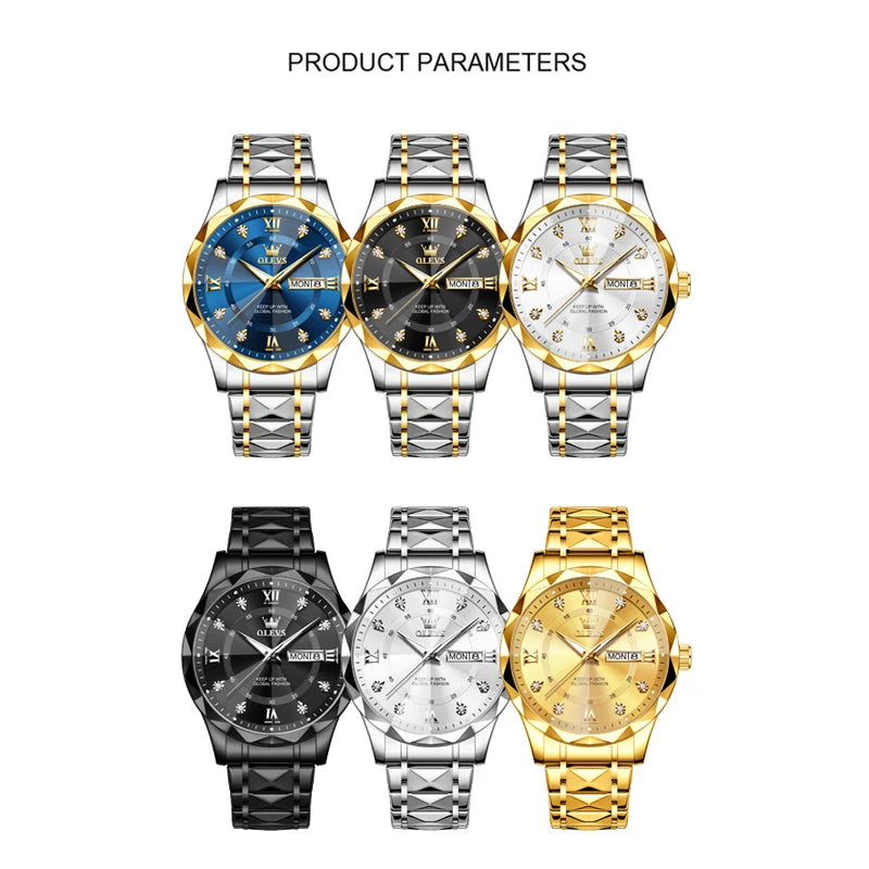 OLEVS 5609 Mens Watch Original Quartz - OLEVS