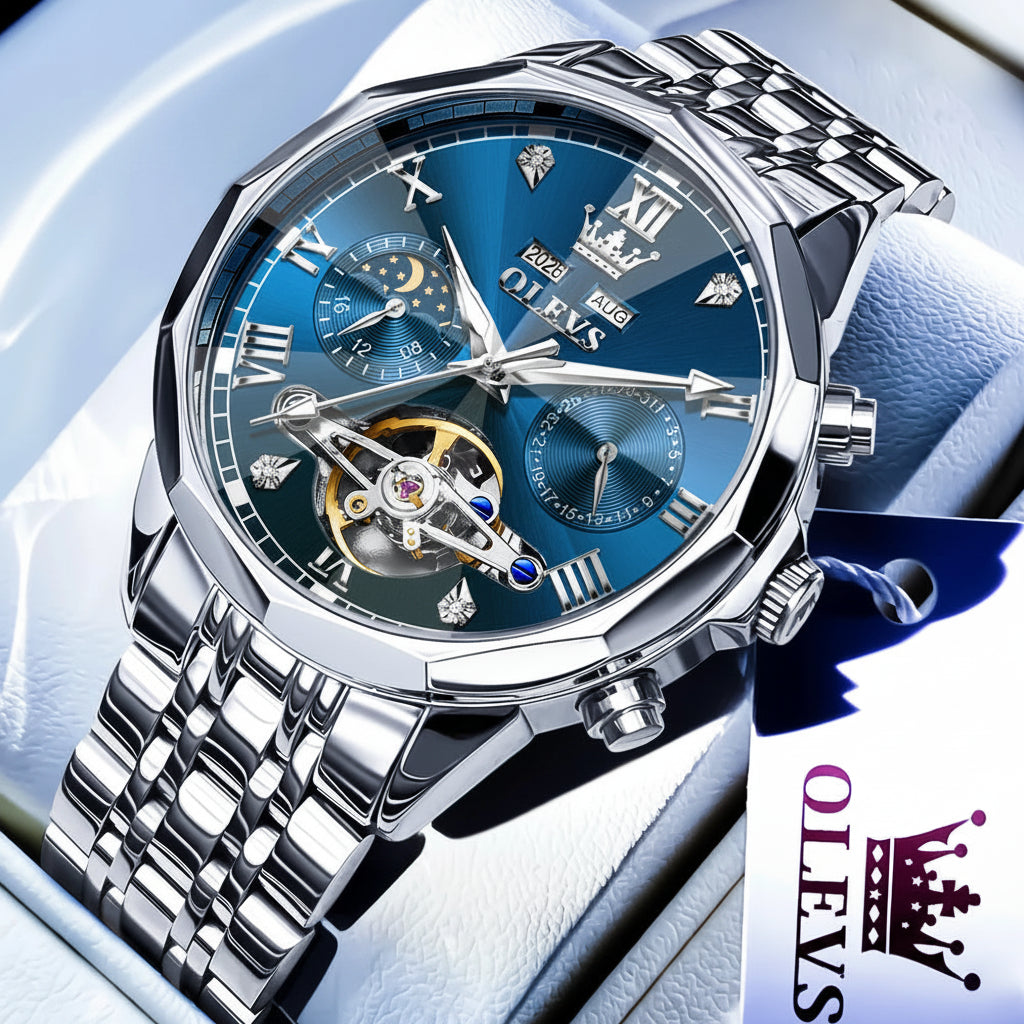 OLEVS 6620 Moon Phase Automatic Watch