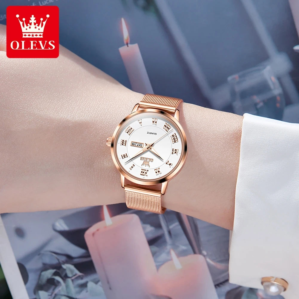 OLEVS 2920 Women's Watch Top Quality Stainless Steel - OLEVS
