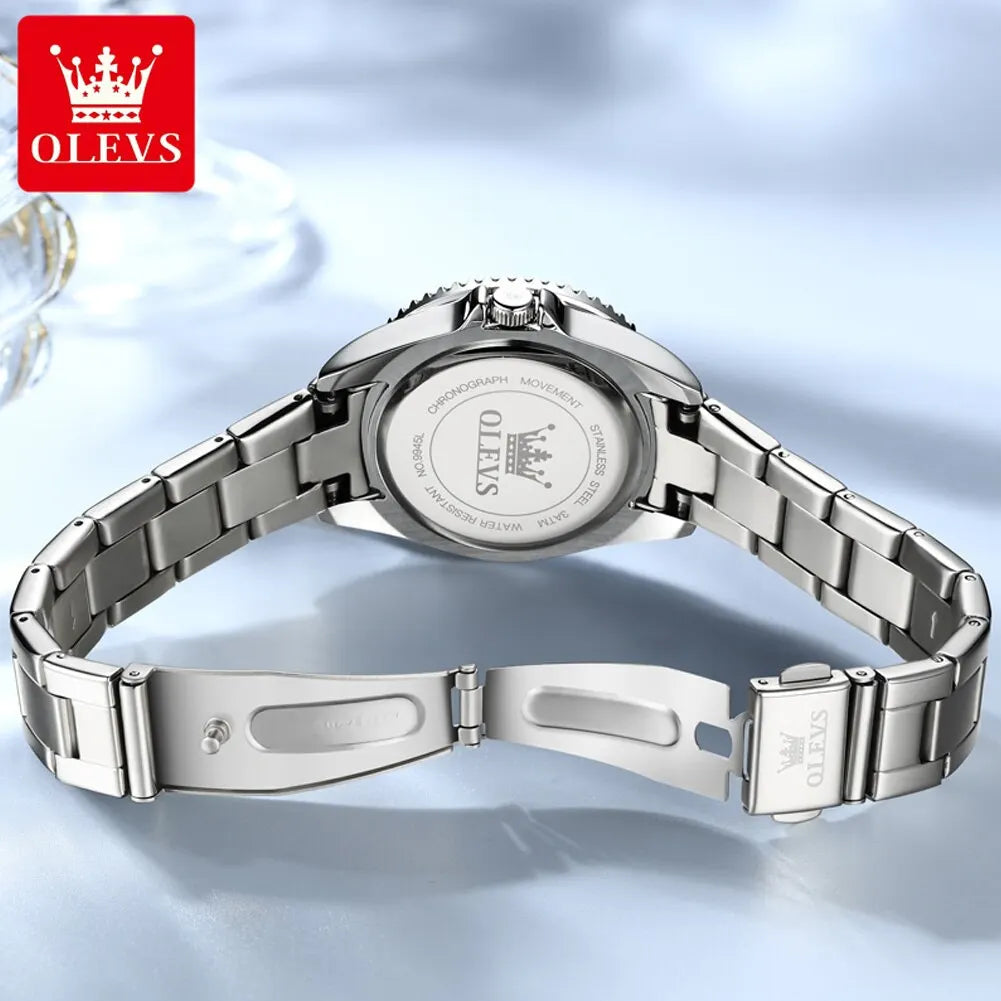 OLEVS 9945 Original Diamond Dial Quartz Watch for Women - OLEVS