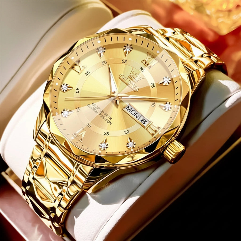 OLEVS 5609 Mens Watch Original Quartz - OLEVS
