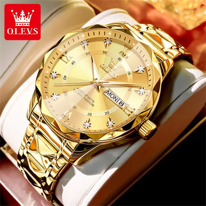 OLEVS 5609 Mens Watch Original Quartz - OLEVS