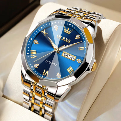 OLEVS 9931 Rhombus Mirror Men's Quartz Watch - OLEVS