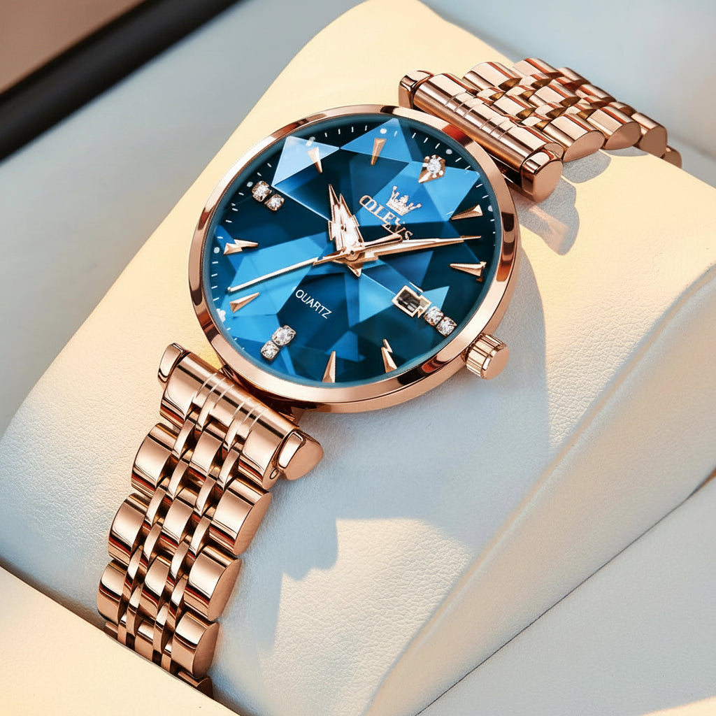 OLEVS 5536 Diamond Quartz Women's Watch - OLEVS