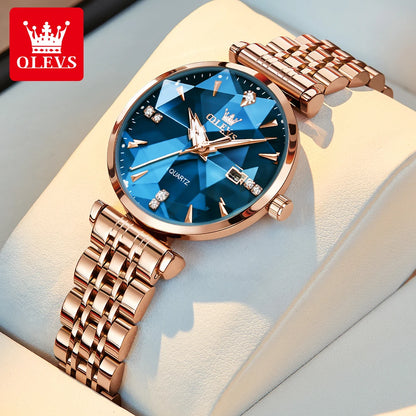 OLEVS 5536 Diamond Quartz Women's Watch - OLEVS