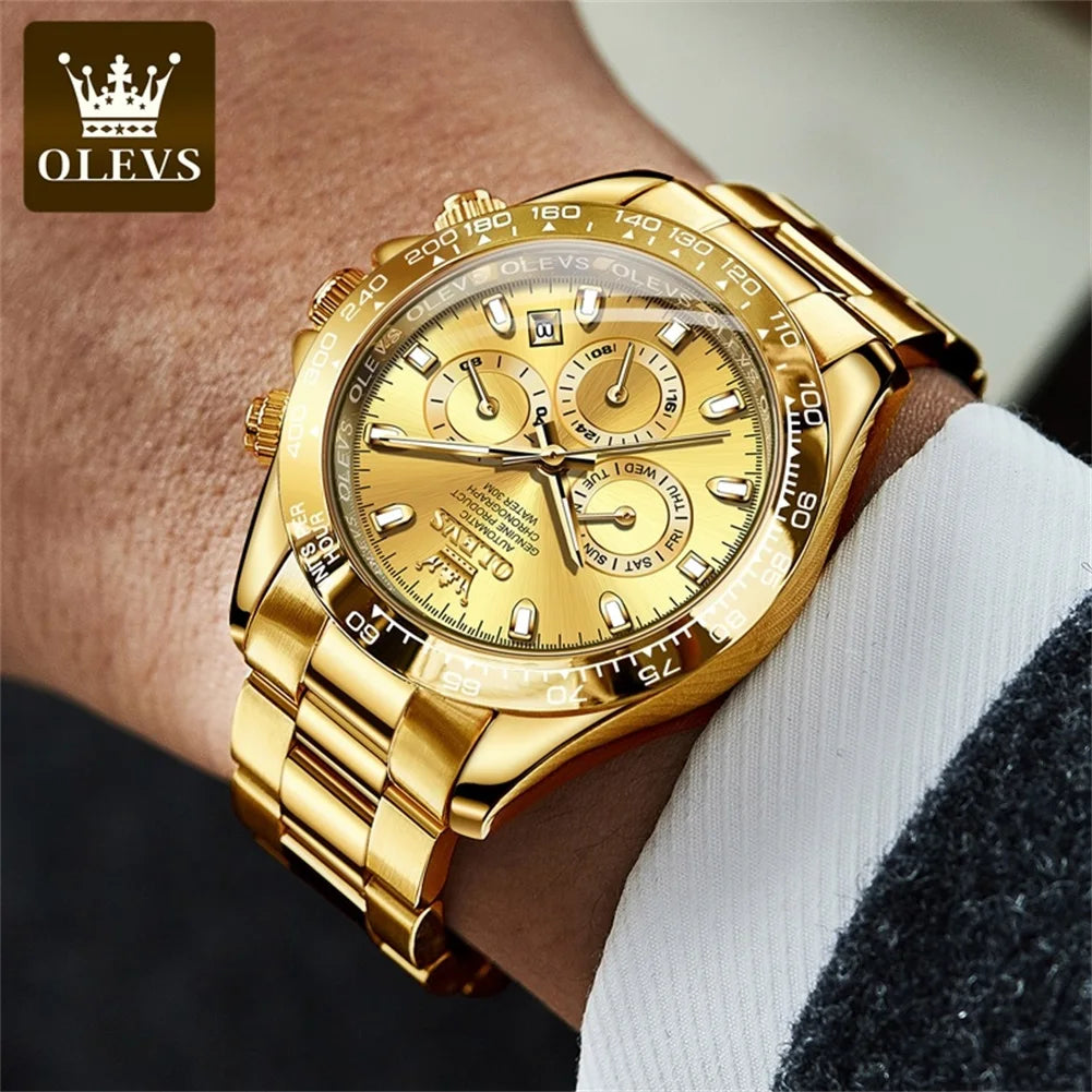 OLEVS 6638 Men's Automatic Mechanical Stainless Steel Watch OLEVS