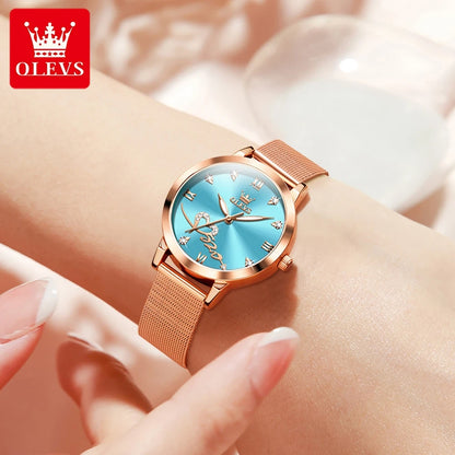 OLEVS 5530 Luxury Love Heart Diamond Ladies Watch - OLEVS