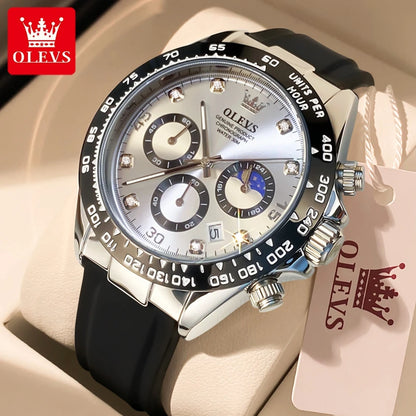 OLEVS 2875 Silicone Sports Luminous +Quartz Watch - OLEVS