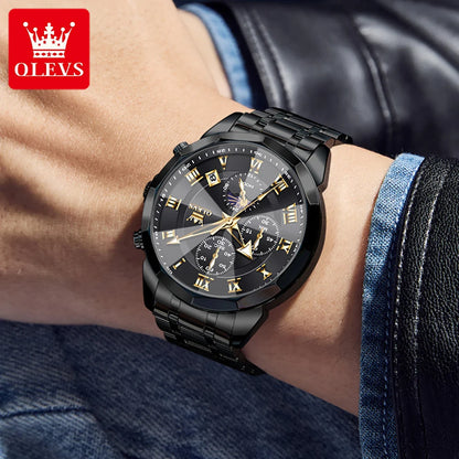 OLEVS 3675 Chronograph Rhombus Mirror - OLEVS
