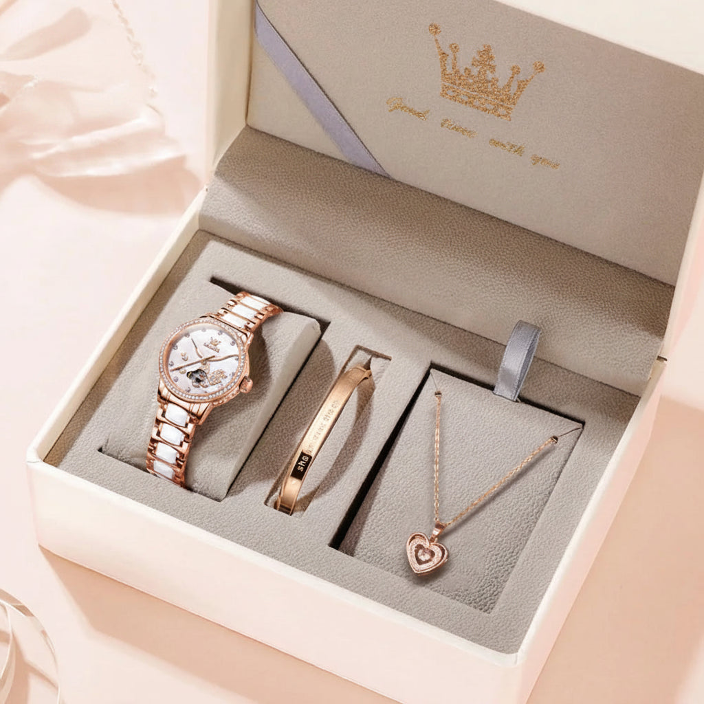 OLEVS 7001 Luxury Mechanical Ladies Watch - OLEVS