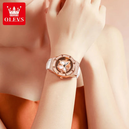 OLEVS 9996 Butterfly Luxury Quartz Watch For Women - OLEVS