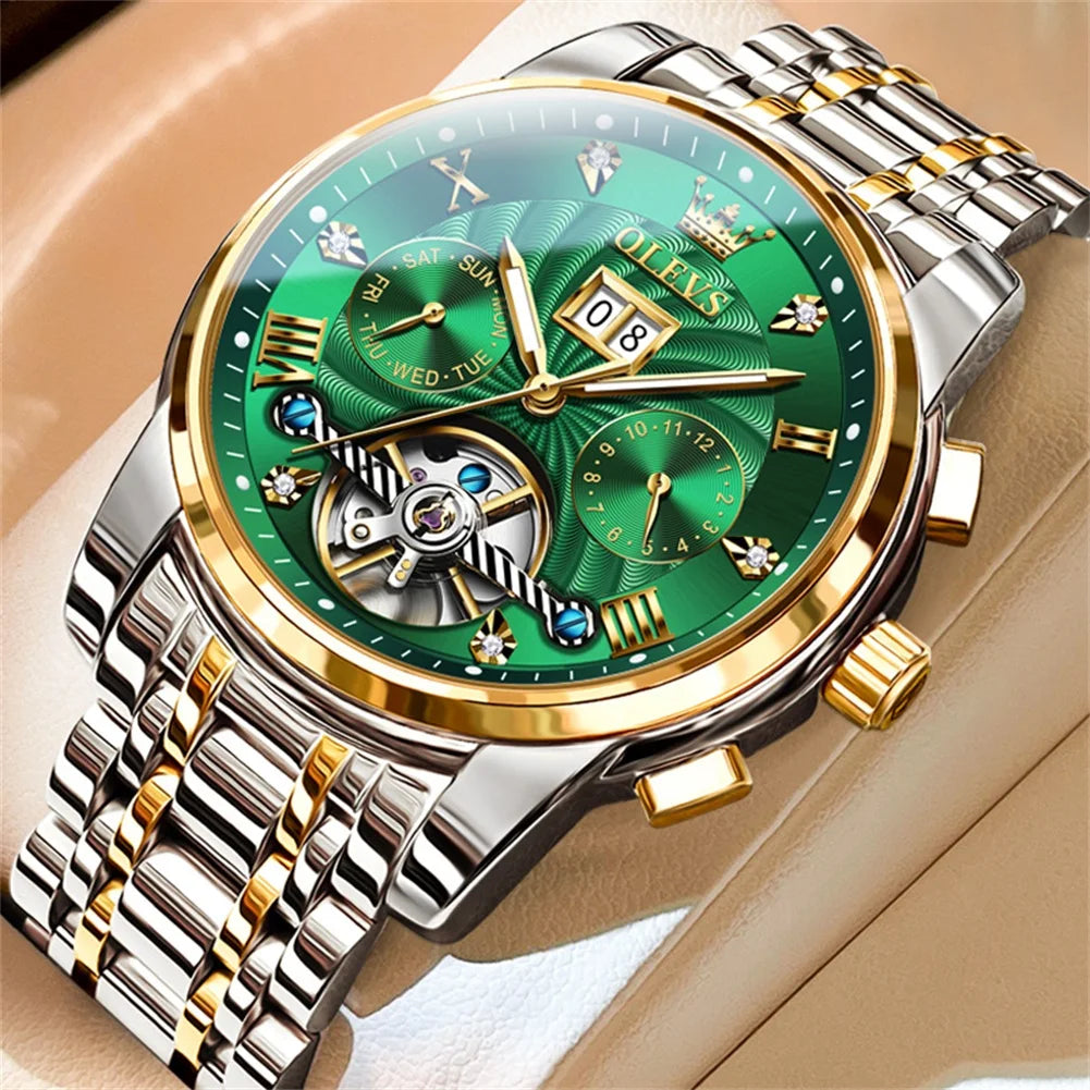 OLEVS 9910 Tourbillon Automatic Watch - OLEVS