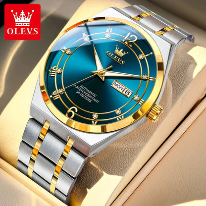 OLEVS 7068 Luminous, Sport Date Dual Calendar Automatic Watch - OLEVS