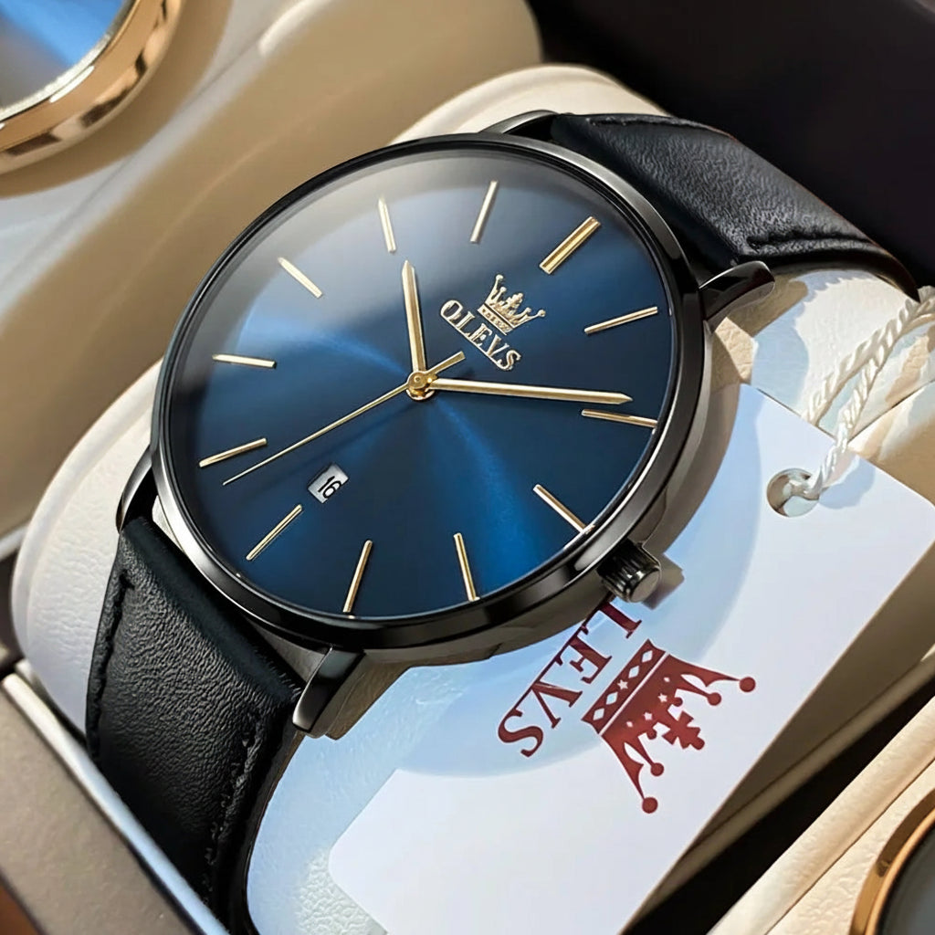 OLEVS 5869 Leather Strap - OLEVS