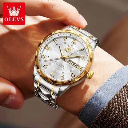 OLEVS 5609 Mens Watch Original Quartz - OLEVS