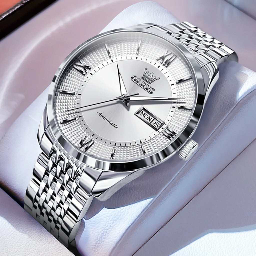 OLEVS 6657 Original Mechanical Day-Date Men's Watch OLEVS